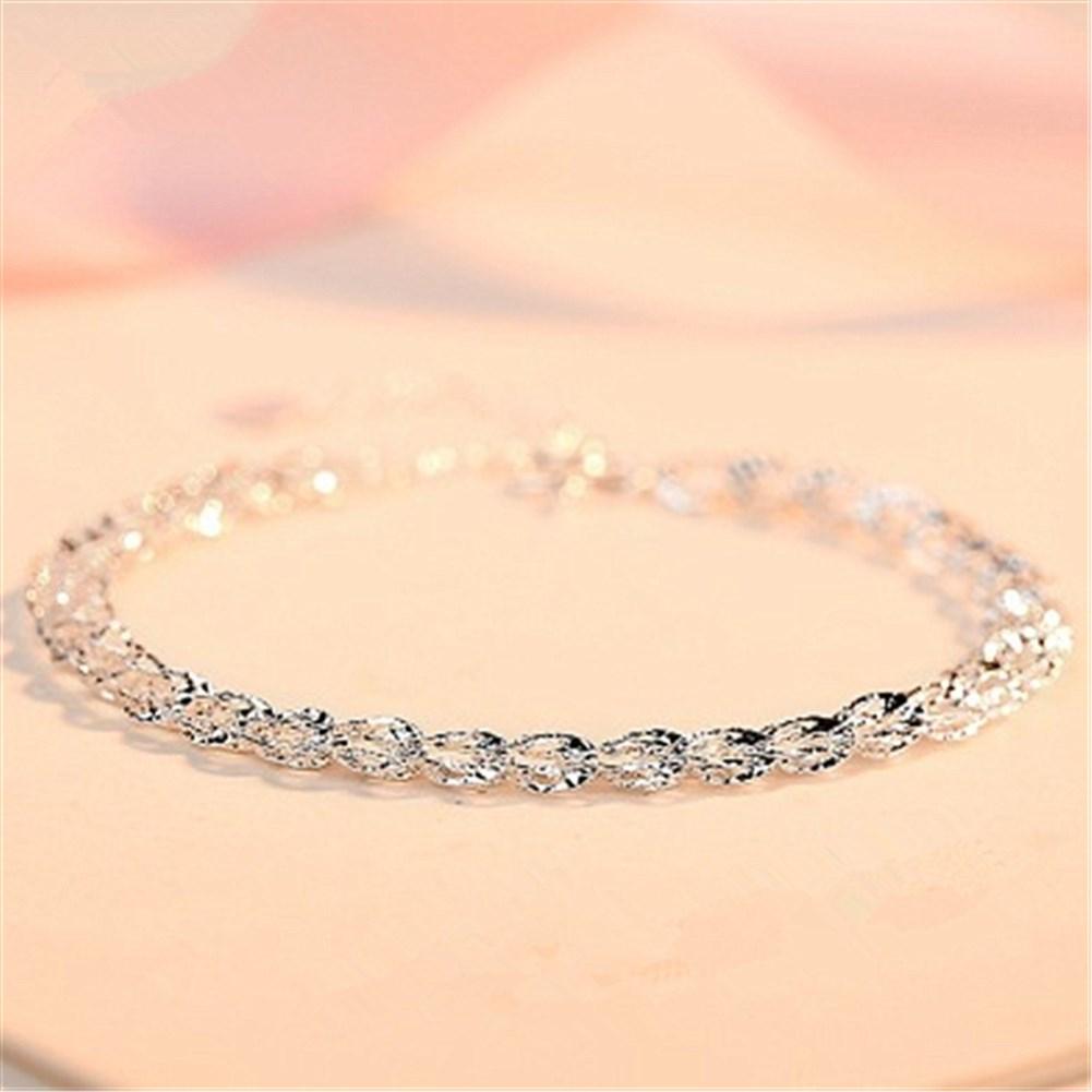 Rhodium Plated Cubic Ziron Stylish Bracelet Silver - Perfii in Saudi Kuwait