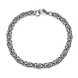 Rhodium Plated Cubic Ziron Stylish Bracelet Silver