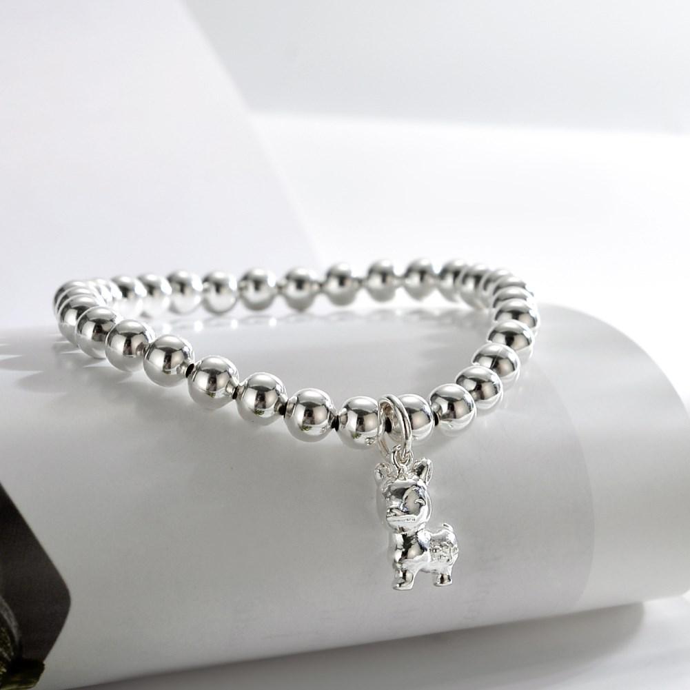 Rhodium Plated Cubic Ziron Stylish Bracelet Silver - Perfii in Saudi Kuwait