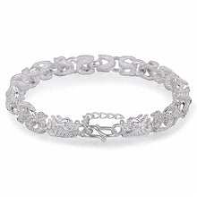 Load image into Gallery viewer, Rhodium Plated Cubic Ziron Stylish Bracelet Silver - Perfii in Saudi Kuwait