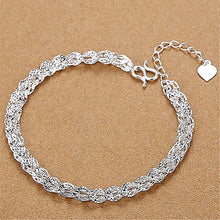 Load image into Gallery viewer, Rhodium Plated Cubic Ziron Stylish Bracelet Silver - Perfii in Saudi Kuwait