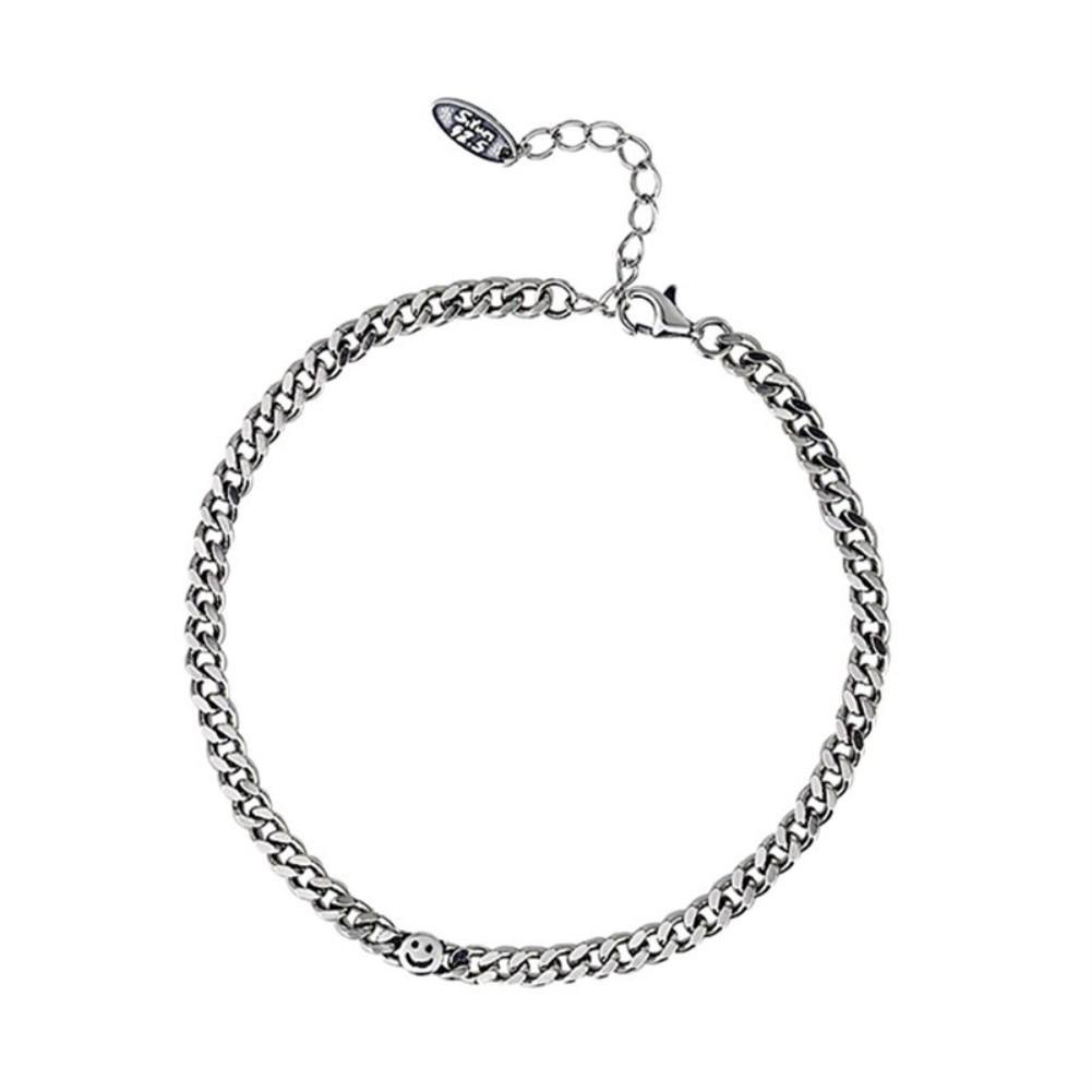 Rhodium Plated Cubic Ziron Stylish Bracelet Silver - Perfii in Saudi Kuwait