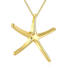 Load image into Gallery viewer, Rhodium Plated Ziron Studded Pendant Necklace Gold - Perfii in Saudi Kuwait