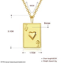 Load image into Gallery viewer, Rhodium Plated Ziron Studded Pendant Necklace Gold - Perfii in Saudi Kuwait