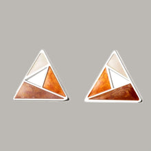 Load image into Gallery viewer, Rhodium Plated Ziron Stylish Earrings Orange - Perfii in Saudi Kuwait