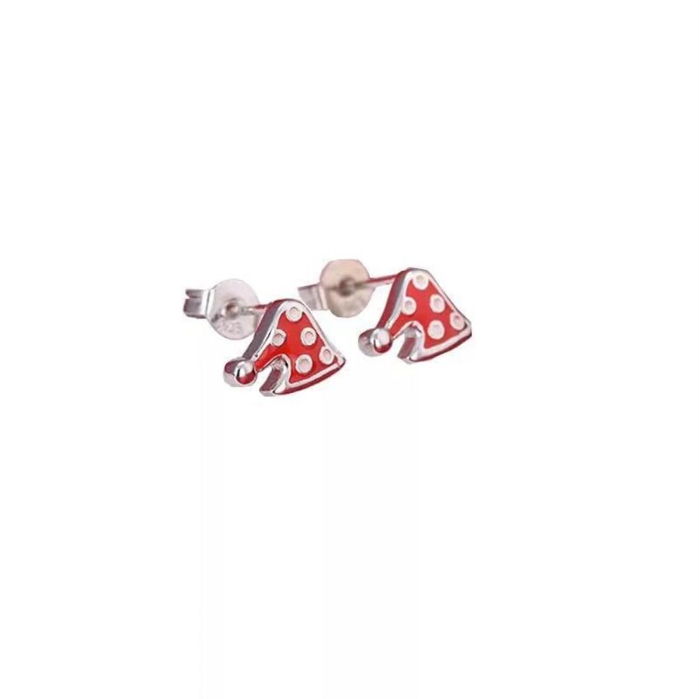 Rhodium Plated Ziron Stylish Earrings Red - Perfii in Saudi Kuwait