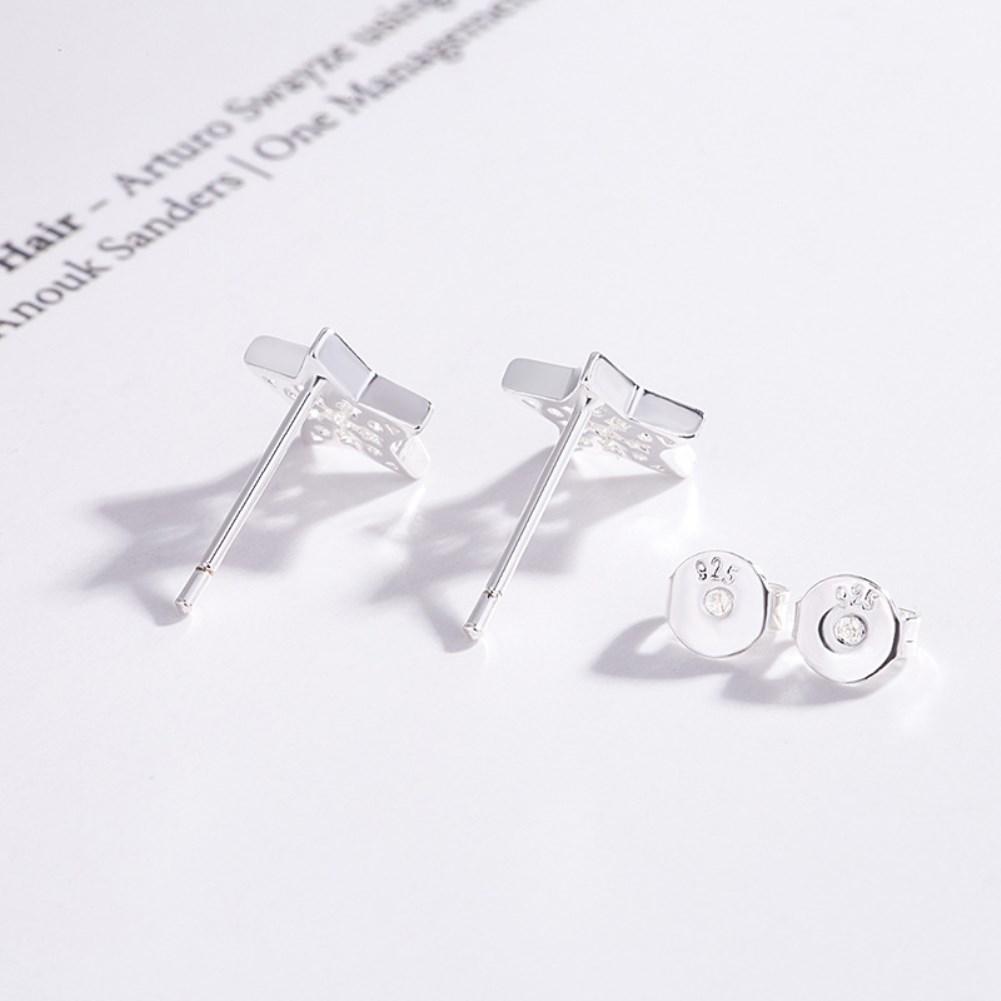 Rhodium Plated Ziron Stylish Earrings Silver - Perfii in Saudi Kuwait