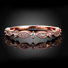 Load image into Gallery viewer, Rhodium Plated Ziron Stylish Ring Size 6 Rose Gold - Perfii in Saudi Kuwait