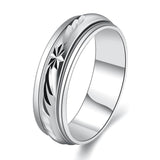 Rhodium Plated Ziron Stylish Ring Size 8 Silver