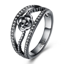 Load image into Gallery viewer, Rhodium Plated Ziron Stylish Ring Size 8 Silver - Perfii in Saudi Kuwait