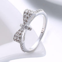 Load image into Gallery viewer, Rhodium Plated Ziron Stylish Ring Size 8 Silver - Perfii in Saudi Kuwait