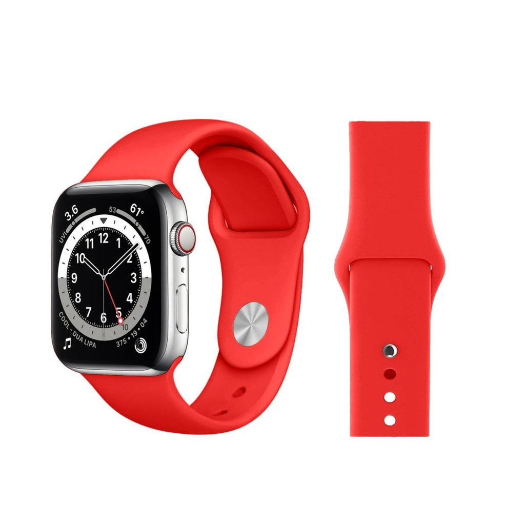 Solid Silicone Bands For Apple Watch 6/SE/5/4/3/2/1 Classic Strap Replacement - Perfii in Saudi Kuwait