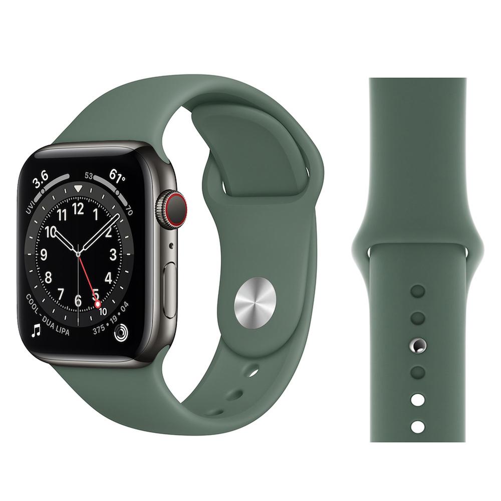 Black Solid Silicone Watch Bands for Apple Watch® - Clockwork Synergy