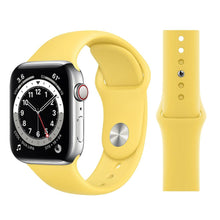 Load image into Gallery viewer, Solid Silicone Bands For Apple Watch 6/se/5/4/3/2/1 Dynamic Strap Replacement - Perfii in Saudi Kuwait