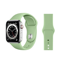 Load image into Gallery viewer, Solid Silicone Bands For Apple Watch 6/SE/5/4/3/2/1 Stylish Strap Replacement - Perfii in Saudi Kuwait