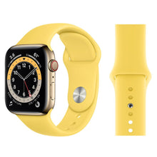 Load image into Gallery viewer, Solid Silicone Bands For Apple Watch 6/SE/5/4/3/2/1 Stylish Strap Replacement - Perfii in Saudi Kuwait