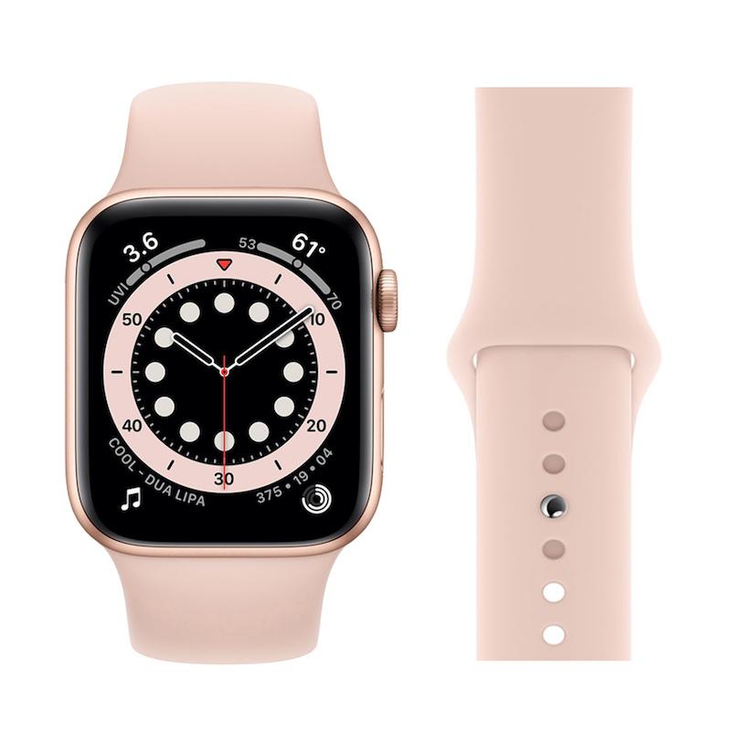 Solid Silicone Bands For Apple Watch 6/SE/5/4/3/2/1 Stylish Strap Replacement - Perfii in Saudi Kuwait