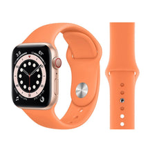 Load image into Gallery viewer, Solid Silicone Bands For Apple Watch 6/SE/5/4/3/2/1 Vibrant Strap Replacement - Perfii in Saudi Kuwait