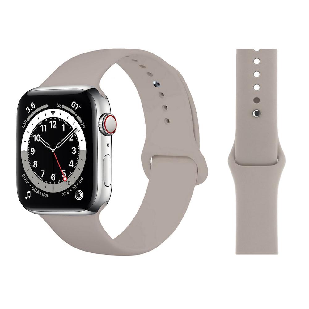 Solid Silicone Bands For Apple Watch 6/SE/5/4/3/2/1 Vibrant Strap Replacement - Perfii in Saudi Kuwait