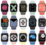 Solid Silicone Bands For Apple Watch 6/SE/5/4/3/2/1 Vibrant Strap Replacement
